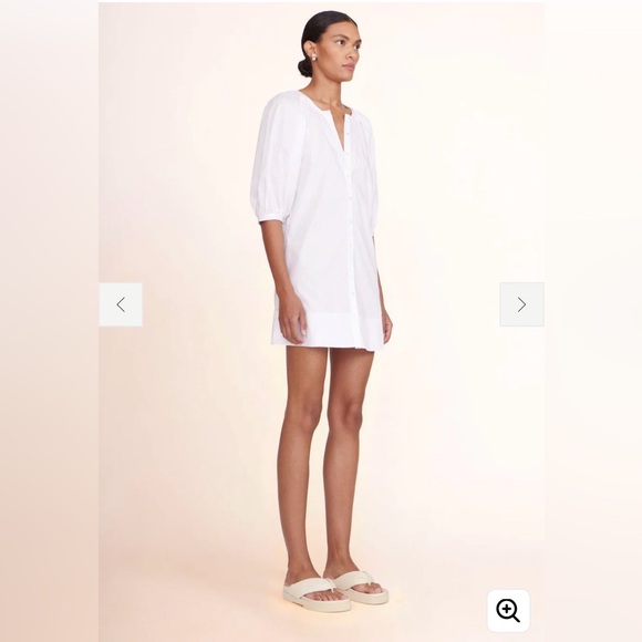 Staud Vincent Mini Dress – White – Size Small - Picture 3 of 8